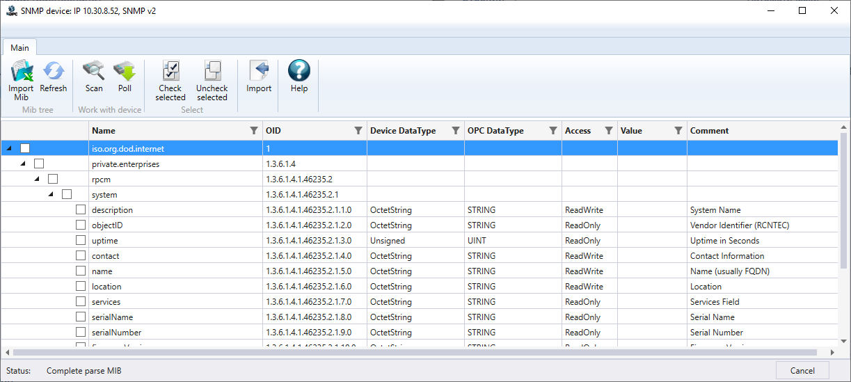 SNMP__Import_tegov__Bwstrwy_start