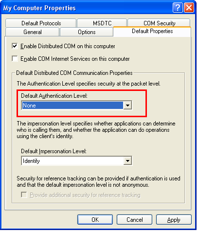 spravochnaya_informaciya_konfigurirovanie_microsoft_dcom_dlya_raboty_s_udalennym_opc_serverom_2_ustanovka_svojstv_po_umolchaniyu